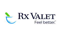 Rx valet feel better logo with optimized SEO keywords in the footer.
